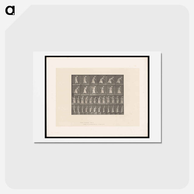 アートポストカード-Woman Raking Hay
 - エドワード マイブリッジ Postcard.