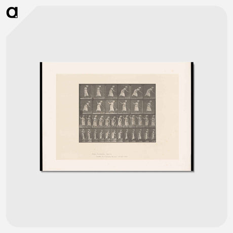 アートポストカード-Woman Raking Hay
 - エドワード マイブリッジ Postcard.