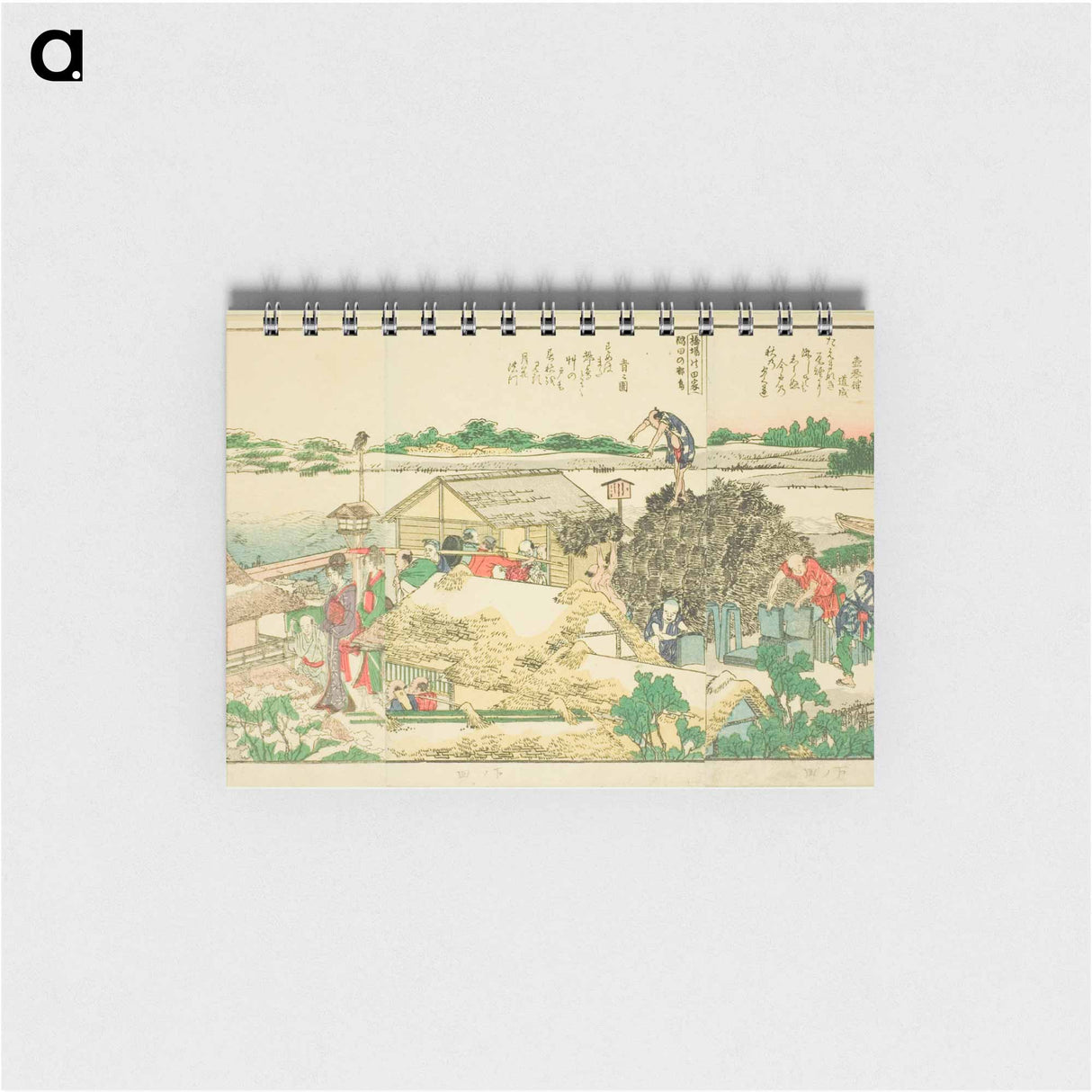 Panoramic Views along the Banks of the Sumida River - 葛飾 北斎 Memo.