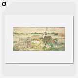 アートポスター-Panoramic Views along the Banks of the Sumida River - 葛飾 北斎 Poster.