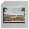アートパネル-A View of the Flower Gardens of Seaux & of ye great Canal at a Distance
 - イェール大学アートギャラリー Canvas.