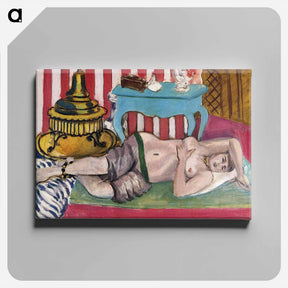アートパネル-Odalisque with Green Scarf - アンリ マティス Canvas.