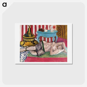 アートポストカード-Odalisque with Green Scarf - アンリ マティス Postcard.