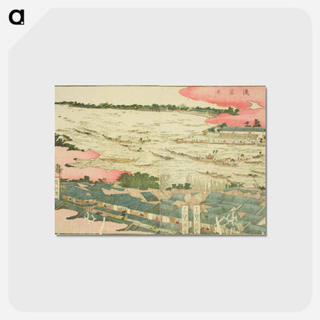 アートポストカード-Asakusa Festival - 葛飾 北斎 Postcard.
