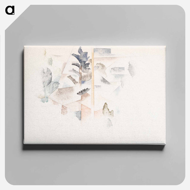 アートパネル-Bermuda: Trees and Architecture
 - バーンズ・コレクション Canvas.
