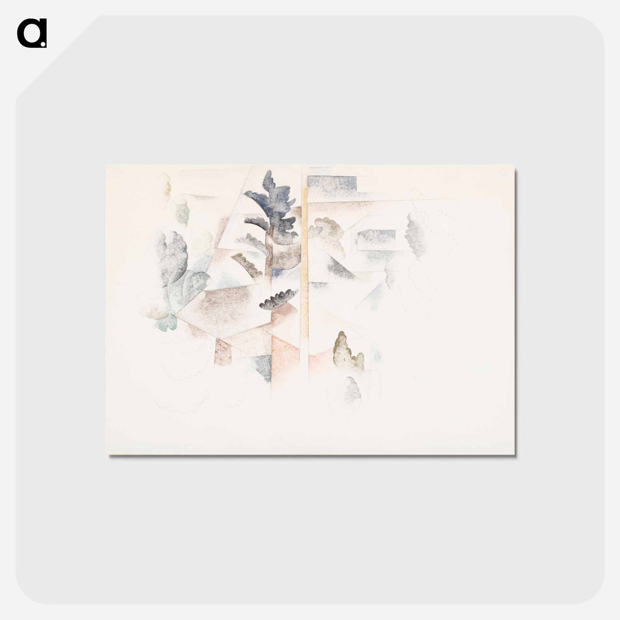 アートポストカード-Bermuda: Trees and Architecture
 - バーンズ・コレクション Postcard.