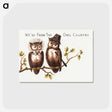 アートポストカード-We're from the owl country
 - ボストン公共図書館 Postcard.