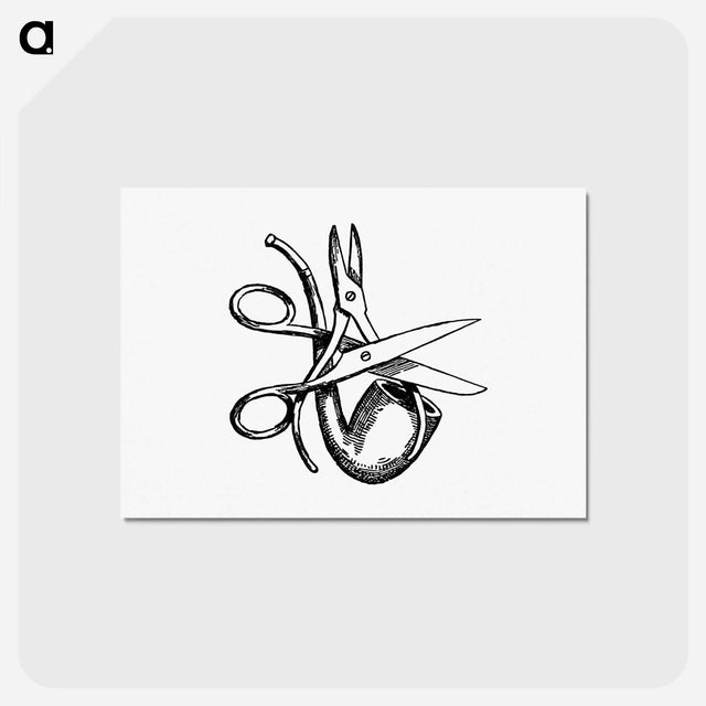 アートポストカード-Scissors and Pipe
 - 大英図書館 Postcard.