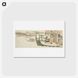 アートポストカード-Boating parties on the Sumida River - 葛飾 北斎 Postcard.