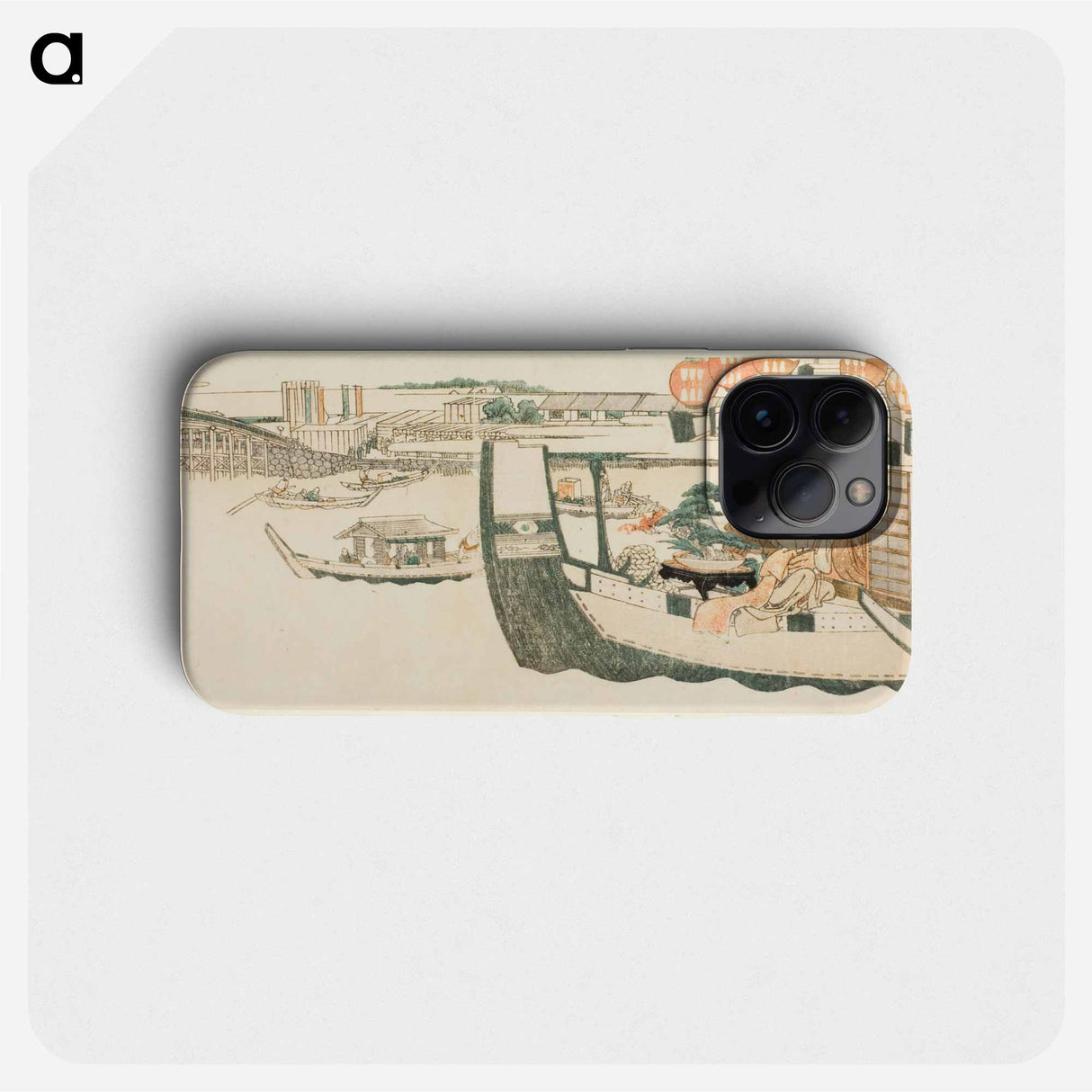 Boating parties on the Sumida River - 葛飾 北斎 Phone Case.