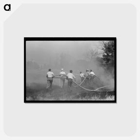 アートポストカード-Fighting Grass Fire
 - ラッセル リー Postcard.