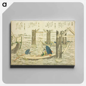 アートパネル-Ryogoku Bridge - 葛飾 北斎 Canvas.