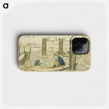 Ryogoku Bridge - 葛飾 北斎 Phone Case.