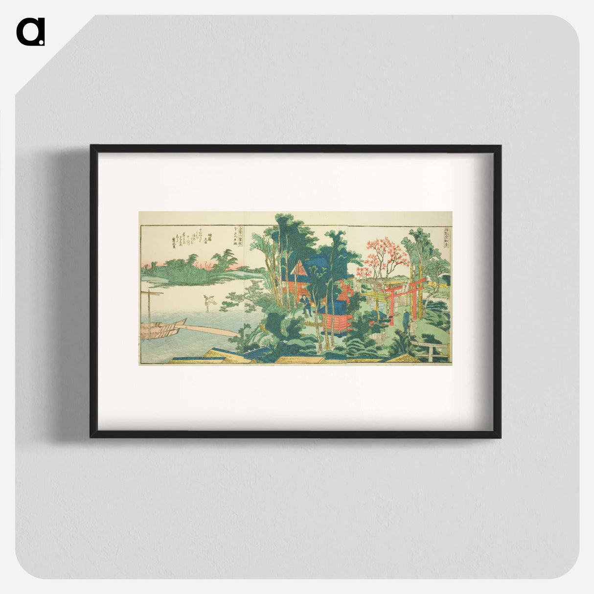 アートポスター-Panoramic Views along the Banks of the Sumida River - 葛飾 北斎 Poster.