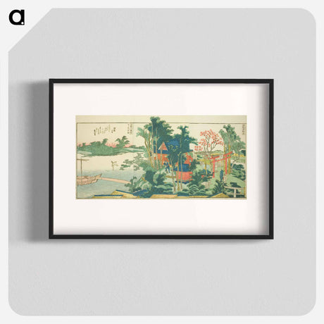 アートポスター-Panoramic Views along the Banks of the Sumida River - 葛飾 北斎 Poster.