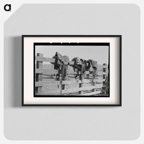 アートポスター-Cowboy Saddles, Marfa
 - ラッセル リー Poster.