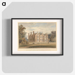 アートポスター-South East View of Bourn Hall, Cambridgeshire, the Seat of the Right Hon'ble Earl DeLawarr
 - イェール大学アートギャラリー Poster.