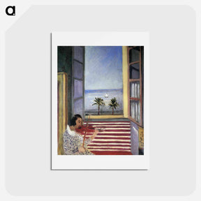 アートポストカード-Young Woman Playing Violin - アンリ マティス Postcard.