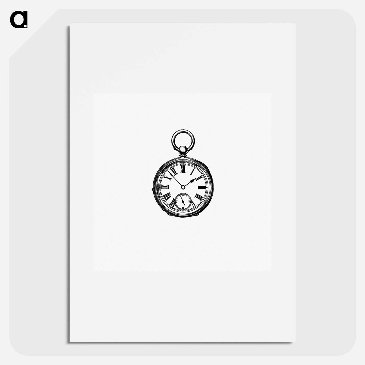 アートポスター-Railway Timepiece
 - 大英図書館 Poster.