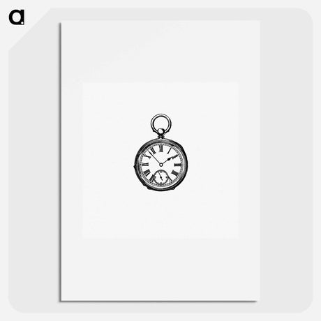アートポスター-Railway Timepiece
 - 大英図書館 Poster.