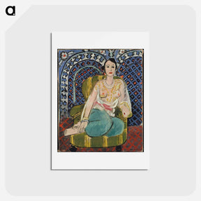 アートポストカード-Seated Odalisque - アンリ マティス Postcard.
