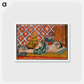 アートポストカード-Reclining Odalisque - アンリ マティス Postcard.