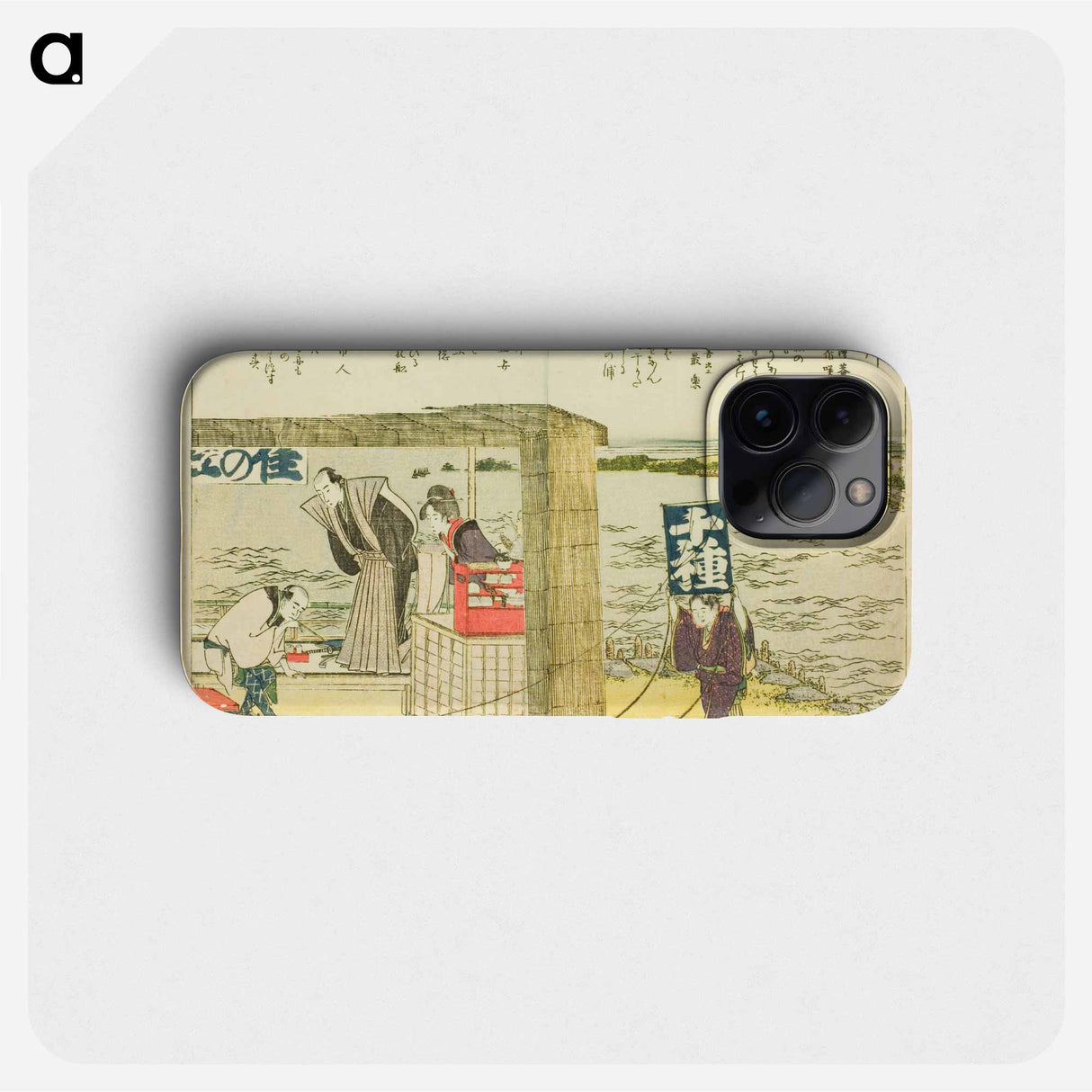 Shinagawa - Katsushika Hokusai Phone Case.