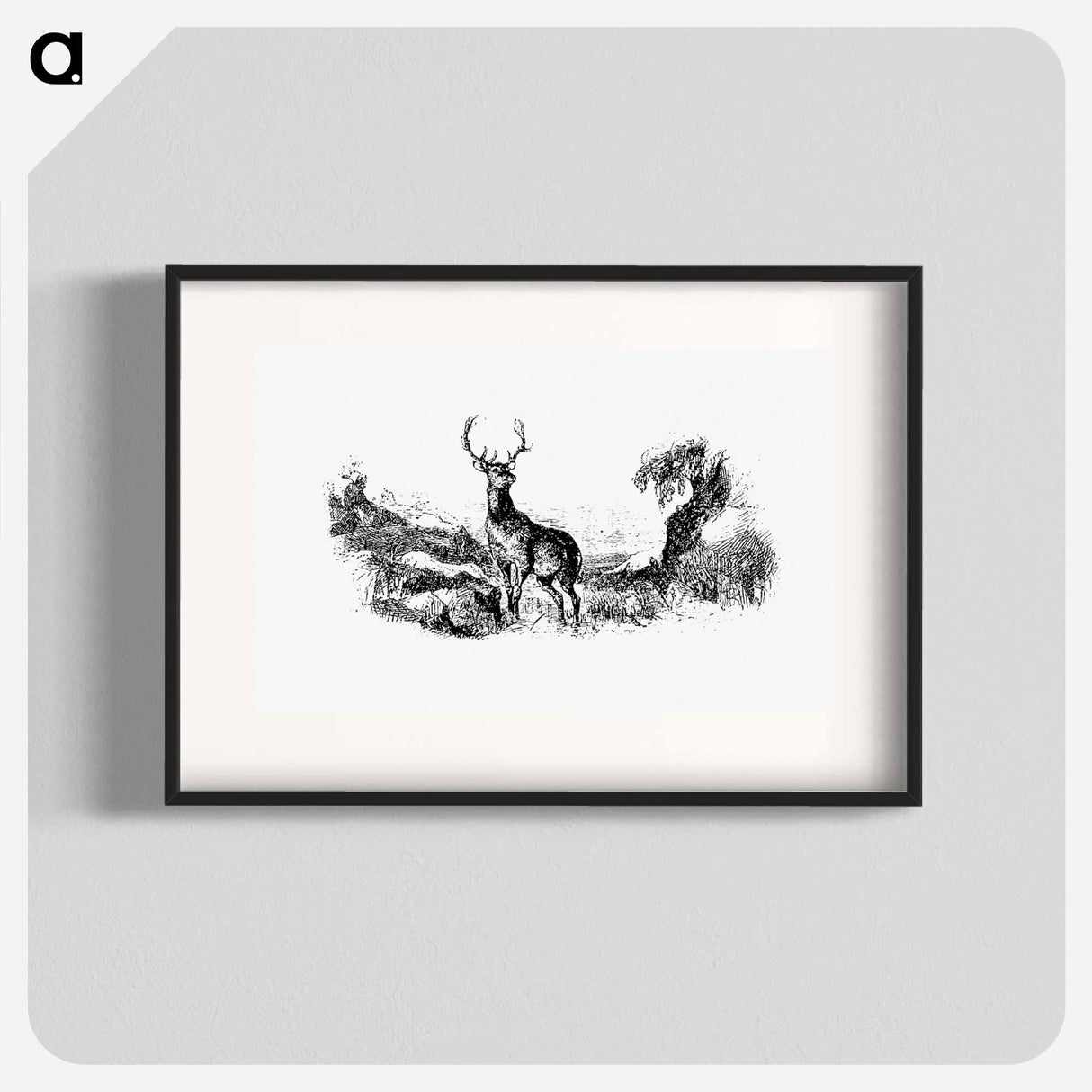 アートポスター-Wild Deer
 - 大英図書館 Poster.