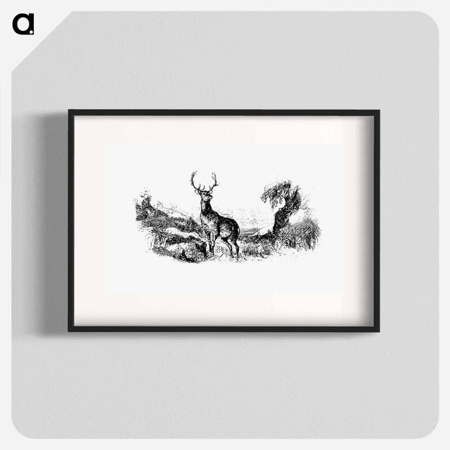 アートポスター-Wild Deer
 - 大英図書館 Poster.