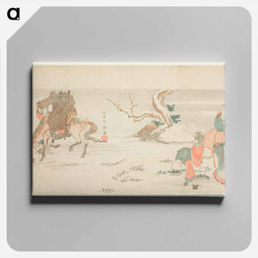 アートパネル-Gathering Herbs - 葛飾 北斎 Canvas.
