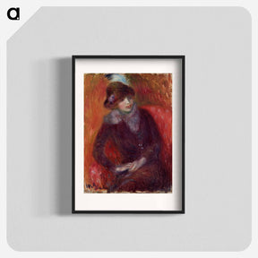 アートポスター-Seated Woman with Fur Neckpiece
 - バーンズ・コレクション Poster.