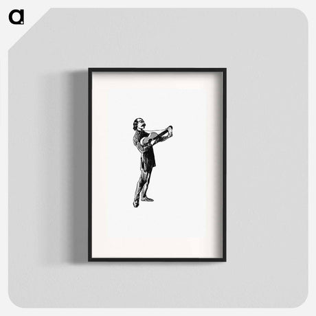 アートポスター-Vintage Guitar Muscian from Paris-Neuf, Or Dream And Reality
 - 大英図書館 Poster.