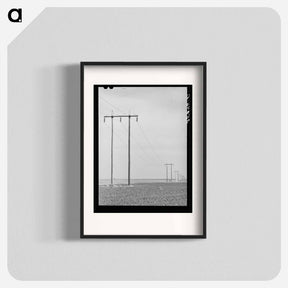 アートポスター-Power Lines Along Highway
 - ラッセル リー Poster.