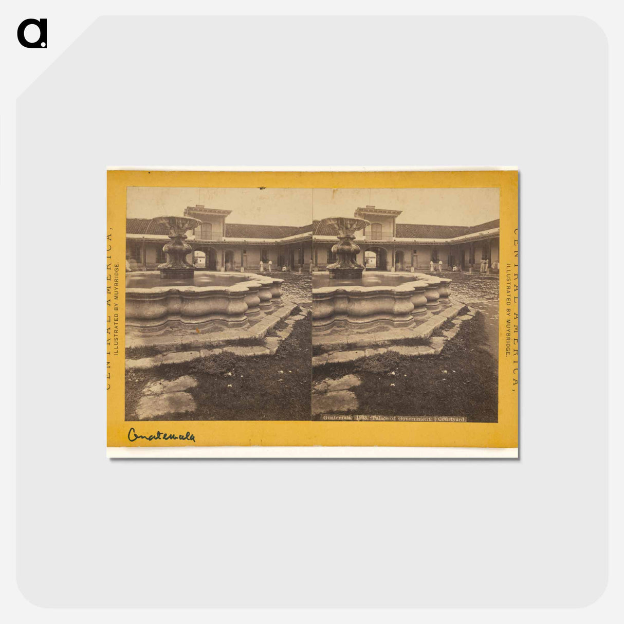 アートポストカード-Guatemala, Palace of Government. Courtyard
 - エドワード マイブリッジ Postcard.