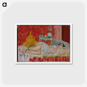 アートポストカード-Odalisque, Harmony in Red - アンリ マティス Postcard.