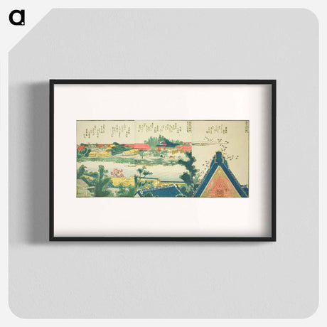 アートポスター-Panoramic Views along the Banks of the Sumida River - 葛飾 北斎 Poster.
