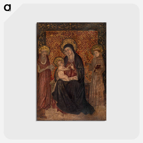 アートポストカード-Virgin and Child with Saints Jerome and Francis of Assisi
 - バーンズ・コレクション Postcard.