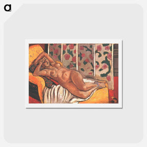 アートポストカード-Yellow odalisque - アンリ マティス Postcard.