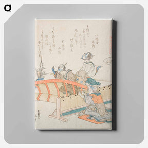 アートパネル-Making Bamboo Blinds - 葛飾 北斎 Canvas.