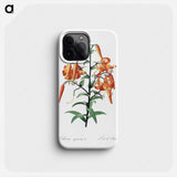 Tiger lily illustration - ピエール ジョゼフ ルドゥーテ Phone Case.