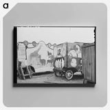 アートパネル-Sign on Garage, Windsor Locks
 - ラッセル リー Canvas.