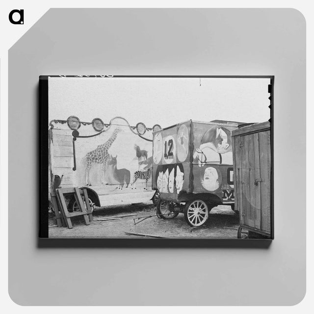アートパネル-Sign on Garage, Windsor Locks
 - ラッセル リー Canvas.