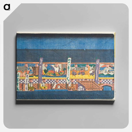 アートパネル-Decorations for Season-opening Kabuki Performances at Saruwakamachi
 - 歌川 広重 Canvas.