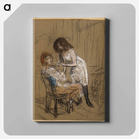 アートパネル-Two Women (One Seated)
 - バーンズ・コレクション Canvas.