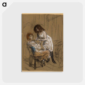 アートポストカード-Two Women (One Seated)
 - バーンズ・コレクション Postcard.