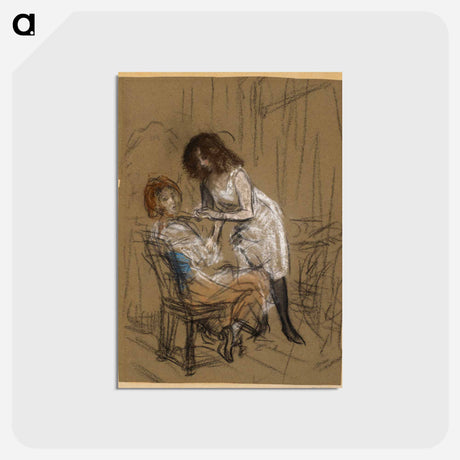 アートポストカード-Two Women (One Seated)
 - バーンズ・コレクション Postcard.