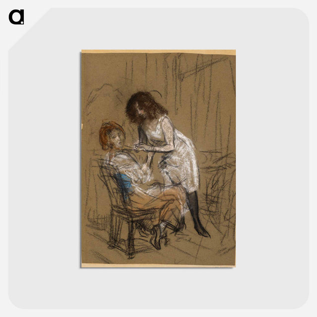 アートポストカード-Two Women (One Seated)
 - バーンズ・コレクション Postcard.