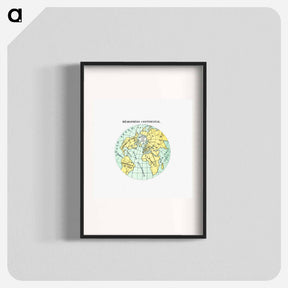 アートポスター-World Atlas from Voyeur's Checklist, General Notions Of Mathematical Geography, Physical Geography, Political Geography, Geology, Biology and Anthropology For The Use Of Travelers, Students And People
 - 大英図書館 Poster.