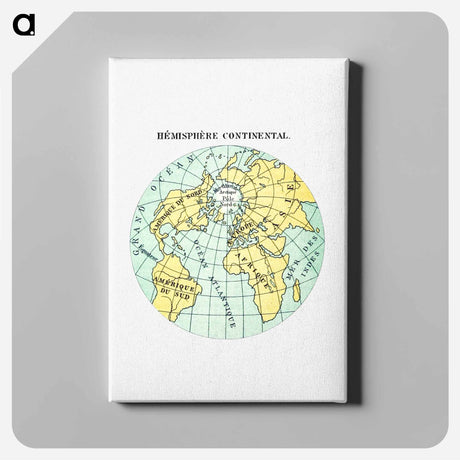 アートパネル-World Atlas from Voyeur's Checklist, General Notions Of Mathematical Geography, Physical Geography, Political Geography, Geology, Biology and Anthropology For The Use Of Travelers, Students And People
 - 大英図書館 Canvas.