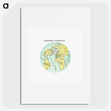 アートポスター-World Atlas from Voyeur's Checklist, General Notions Of Mathematical Geography, Physical Geography, Political Geography, Geology, Biology and Anthropology For The Use Of Travelers, Students And People
 - 大英図書館 Poster.